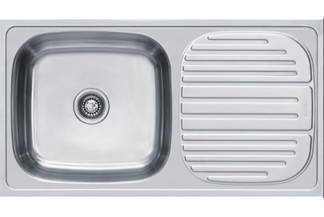 SS Single Bowl Sink With Drainboard